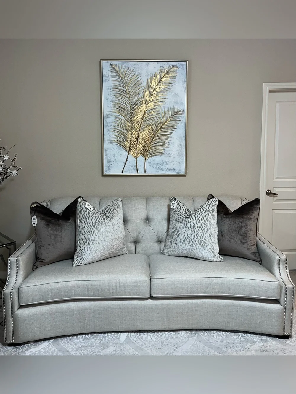 1-CALLISTO HOME CUT VELVET ANIMAL PRINT LUXURY DECORATIVE PILLOW (T01020F12)